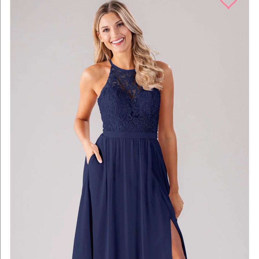 Kennedy Blue Navy Blue bridesmaid dress. Size 4. Style of dress is Melanie.